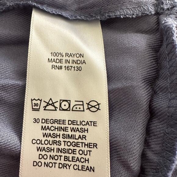 Beyond Words Women's Blue Tiered Puffed Sleeves Dress - L - NWT - Picture 6 of 8